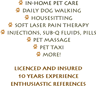  IN-HOME PET CARE
